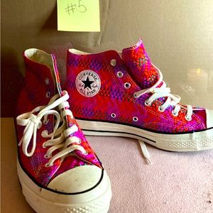 Converse chuck taylor all- star 70 hi top. Cherry red pink pop